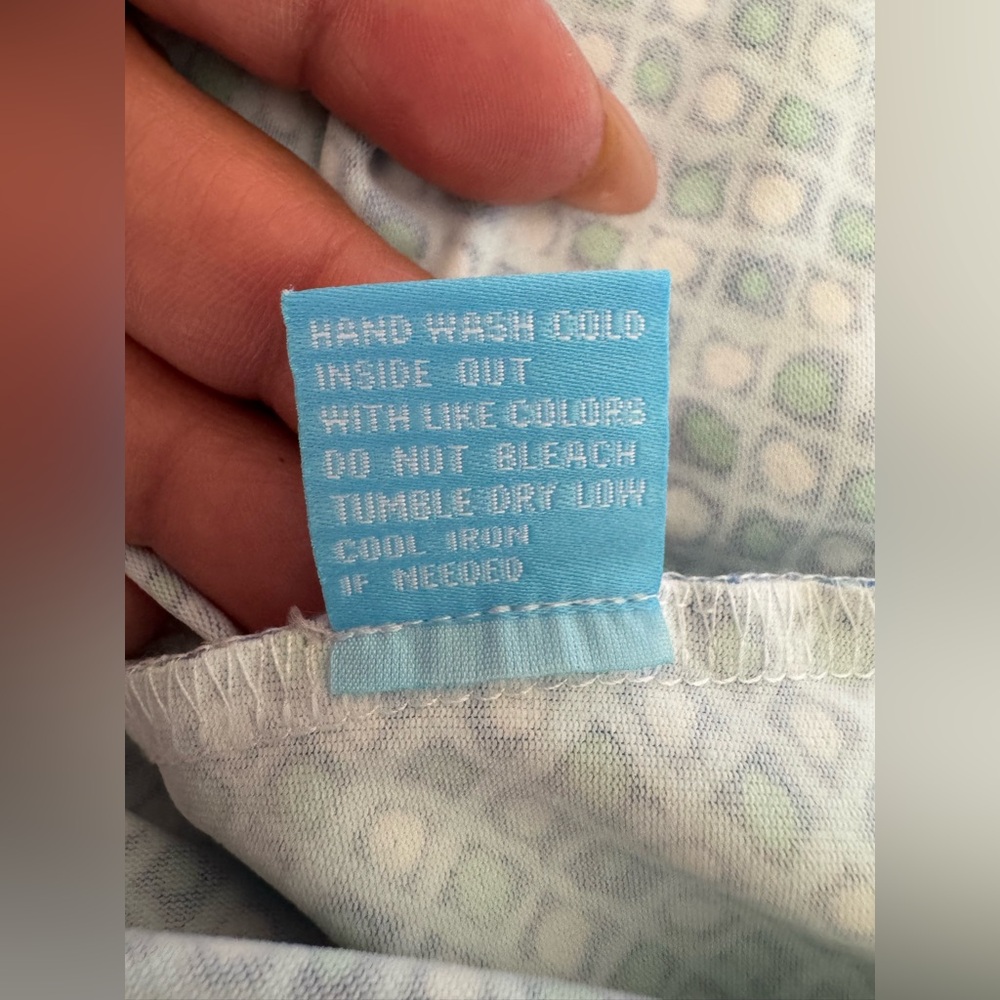 J. Mclaughlin Teal Patterned Blouse - image 5